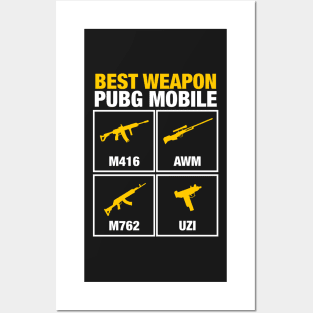 Best weapon PUBG Posters and Art